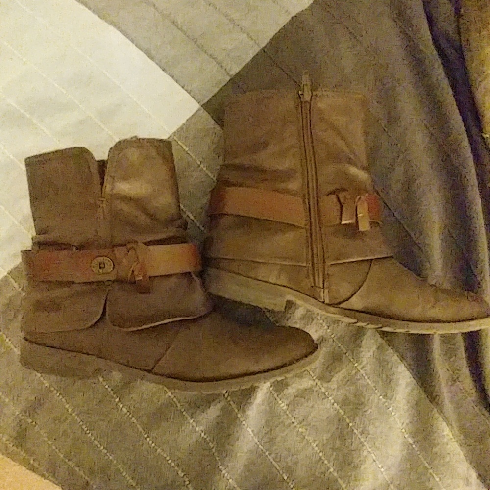 Brown Leather Ankle Boots